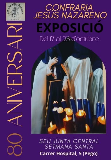 Plakat: Jesús Nazareno: wystawa na 80-lecie bractwa